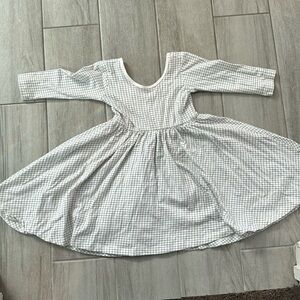 Black and white checker dress